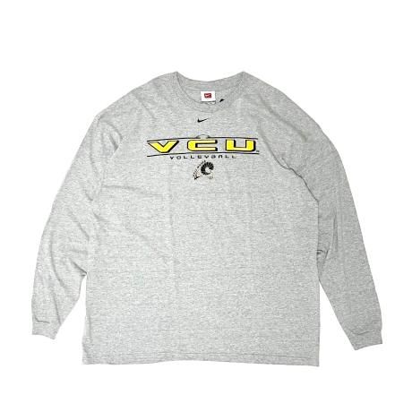 <div>Nike</div>DEADSTOCK<br>L/S PRINT T-SHIRT<br>VCU<br>GREY x GOLD