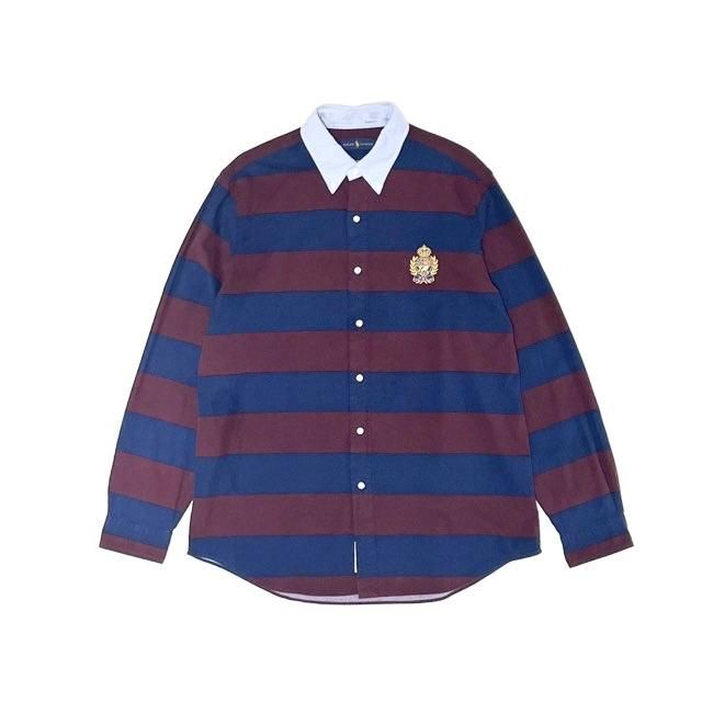 <div>Polo Ralph Lauren</div>EMBLEM<br>2TONEL/S  SHIRT<br>NAVY x BUR