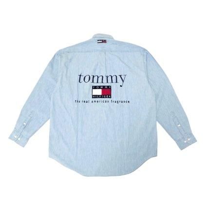 <div>TOMMY HILFIGER</div>DEADSTOCK<br>CHAMBRAY L/S SHIRT<br> S size