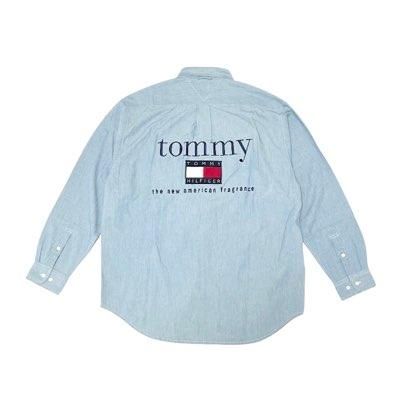 <div>TOMMY HILFIGER</div>DEADSTOCK<br>CHAMBRAY L/S SHIRT<br> M size