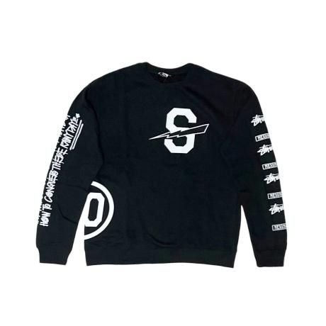 <div>STUSSY</div>NEXUS7<br>L/S CREW SWEAT<br>2000's Deadsdtock<br>BLK