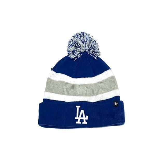 <div>47 BRAND</div>POM POM KNIT CAP<br>LOSANGELES  DODGERS<br>MLB