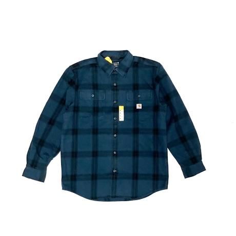 <div>CARHARTT</div>FLANNEL<br>L/S CHECK SHIRT<br>Loose Fit<br>NAVY