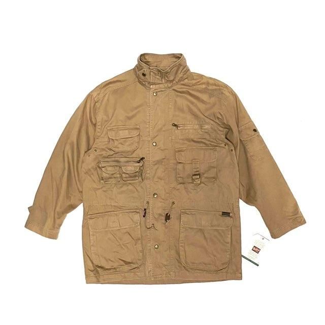 <div>WOOLRICH</div>DEAD STOCK <br>HUNTING JACKET<br>L.BROWN