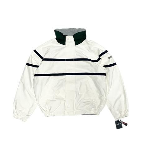 <div>NAUTICA</div>REVERSIBLE<br>NYLON JACKET<br>WHITE x GREEN