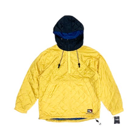 <div>NAUTICA</div>QUILTING<br>ANORAK JACKET<br>YELLOW x NAVY