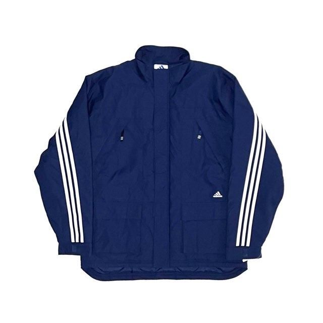 <div>ADIDAS</div>98sDEADSTOCK<br>NYLON PUFF JACKET<br>QUILTING LINNER<br>NVY