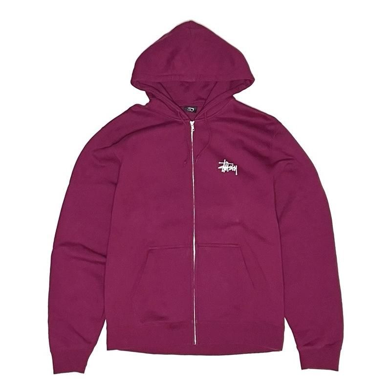 <div>STUSSY</div>ZIP-UP SWEAT PARKA<br>WINE