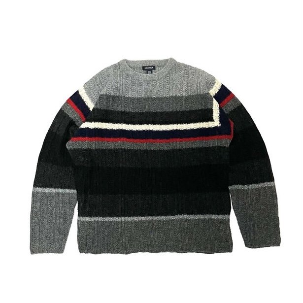 <div>NAUTICA</div>DEADSTOCK <br>WOOL KNIT<br>GRY