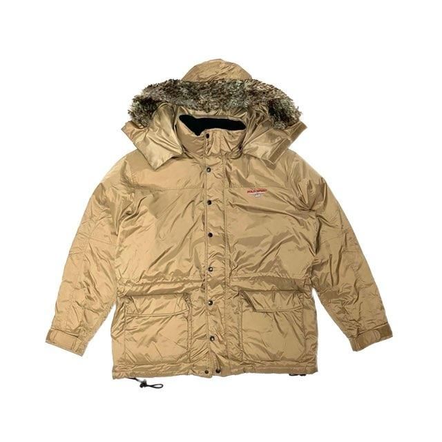 <div>POLO SPORT</div>DEADSTOCK <br>NYLON DOWN COAT<br>COYOTE