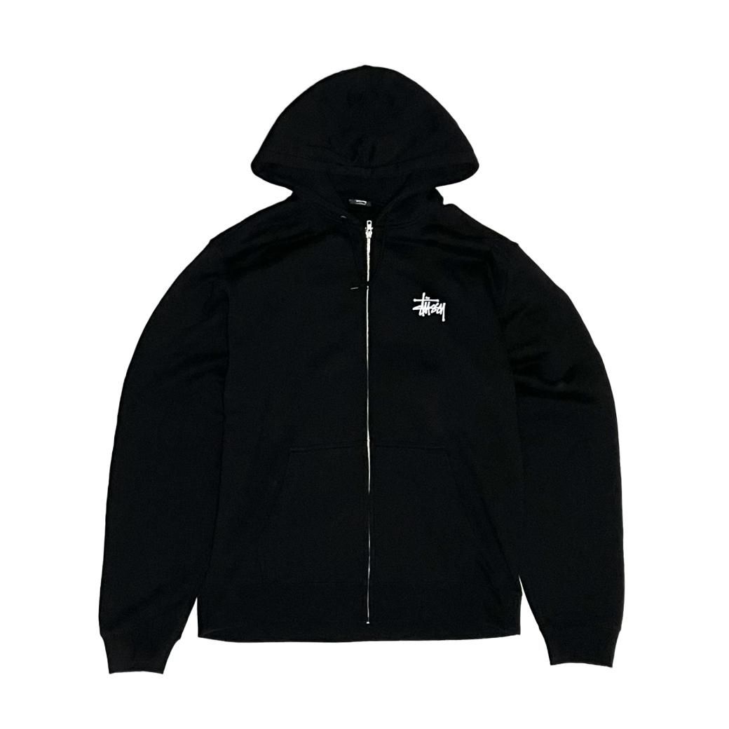 <div>STUSSY</div>ZIP-UP SWEAT PARKA<br>BLACK