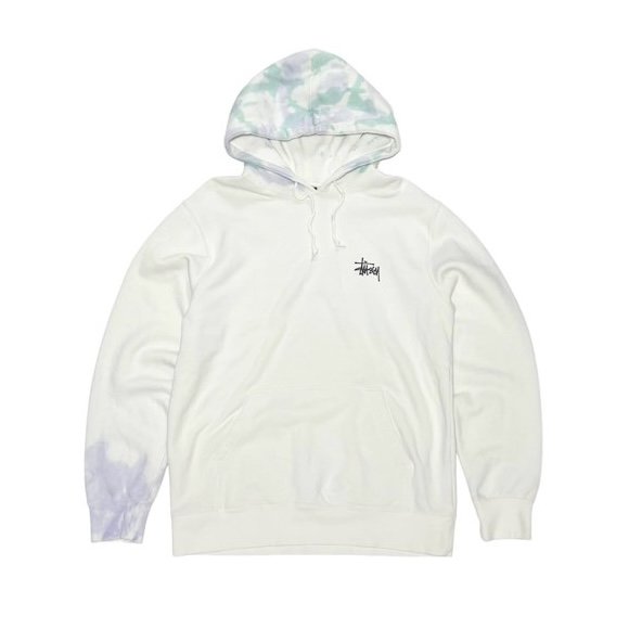 <div>STUSSY</div>PULL OVER SWEAT PARKA<br>WHTxTIE
