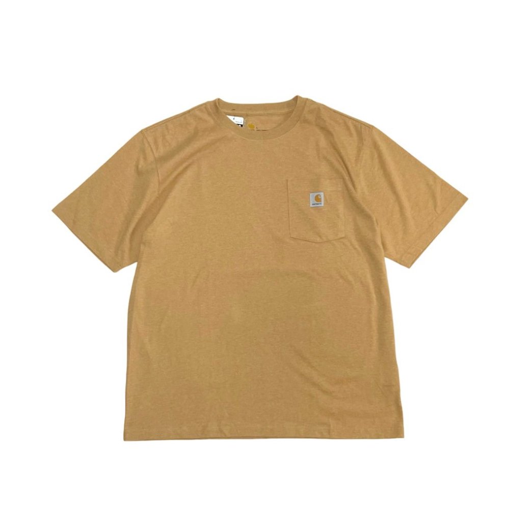 <div>CARHARTT</div>HEAVY WEIGHT<br>S/S POCKET T-SHIRT<br>LOOSE FIT<br>YELLOW STONE