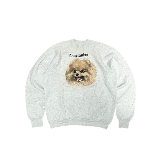 <div>POMERANIAN</div>90s DEADSTOCK<br>CREW SWEAT<br>DOG<br>MADE IN USA<br>GRY
