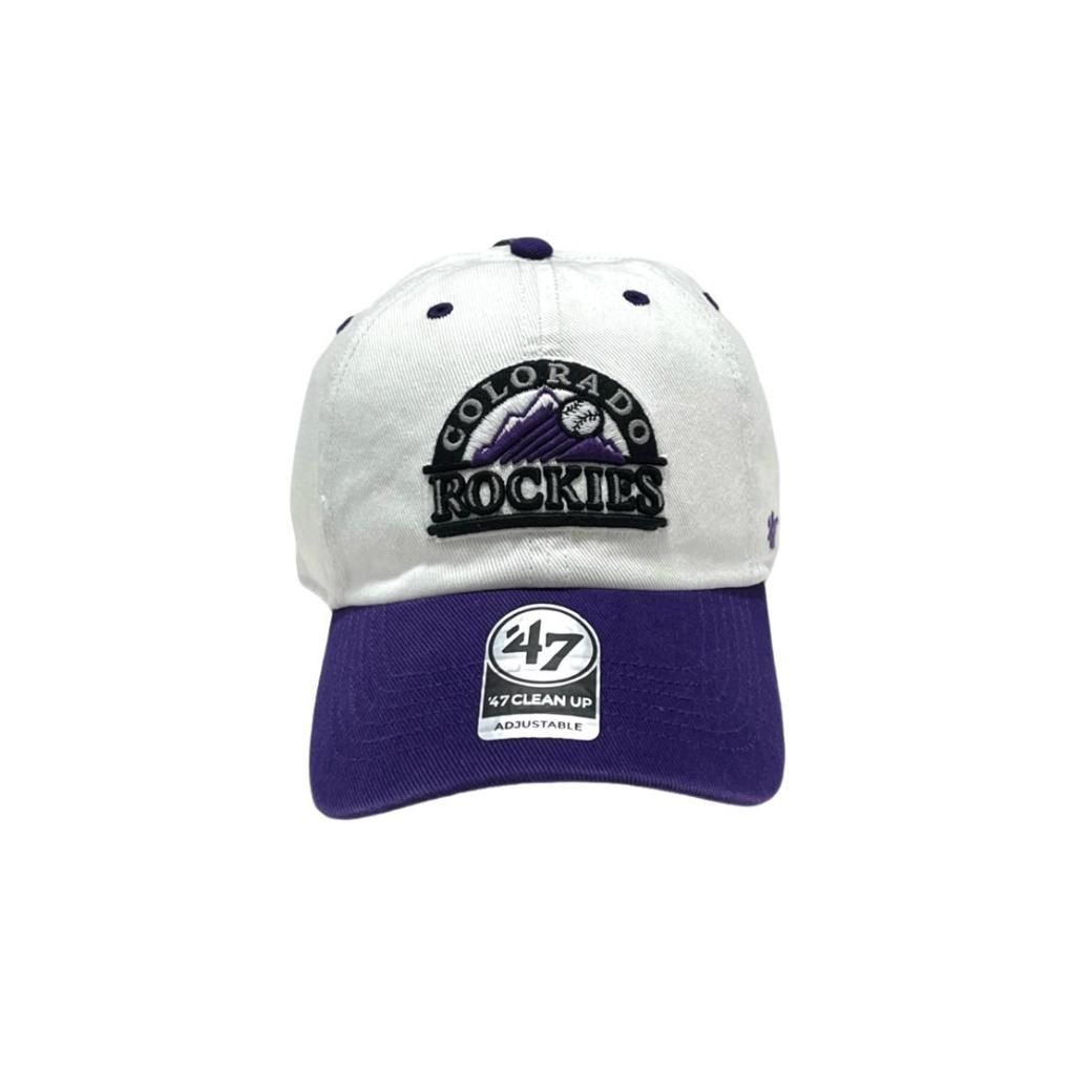 <div>47 BRAND</div>COTTON CAP<br>ROCKIES<br>PURxWHT