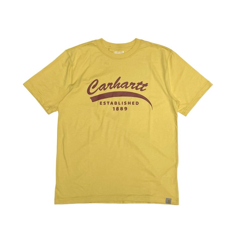 <div>CARHARTT</div>S/S PRINT T-SHIRT<br>RELAXED FIT<br>YELLOW