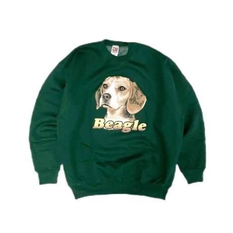 <div>BEAGLE</div>90s DEADSTOCK<br>CREW SWEAT<br>DOG<br>GREEN
