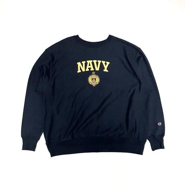 <div>Champion</div>REVERSE WEAVE<br>CREW NECK SWEAT<br>NAVY<br>NVY