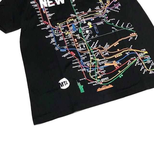 NYC SUBWAY LINE ニューヨーク サブウェイ 地下鉄 Tシャツ MTA/オフィシャル/ニューヨーク/地下鉄/サブウェイ/鉄道路線/Tシャツ