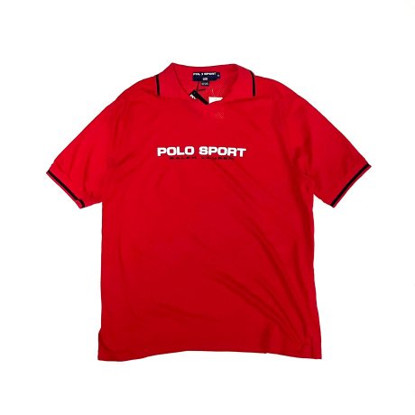 <div>POLO SPORT</div>DEADSTOCK<br>S/S MESH POLO SHIRT<br>RED