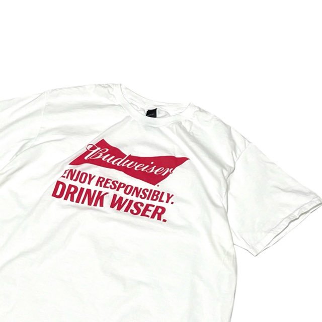 BUDWEISER/バドワイザー/アメリカ製/ビール/企業物/Tシャツ/プリント/デッドストック