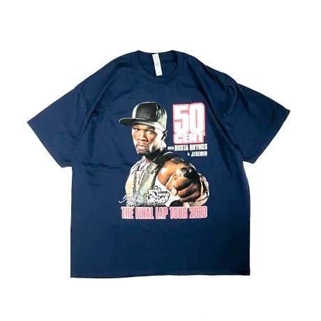 <div>50 CENT</div>GetRichOrDieTryin'<br>OFFICIAL TOUR TEE<br>2023<br>NAVY
