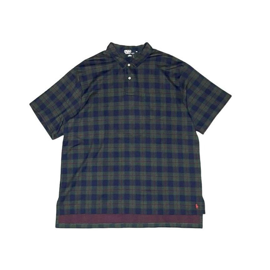 <div>Polo Ralph Lauren</div>DEADSTOCK<br>S/S CHECK POLO SHIRT<br>D.GRNxNVYxRED