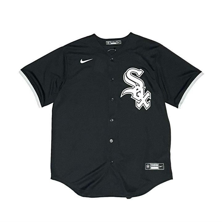 <div>NIKE</div>BASEBALL SHIRT<br>MLBJERSEY<br>CHICAGOWHITE SOX<br>BLK