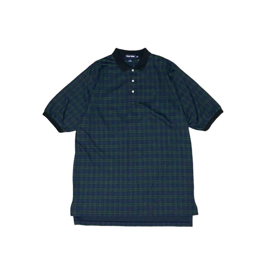 <div>POLO GOLF</div>DEADSTOCK<br>S/S CHECK POLO SHIRT<br>NVYGRN