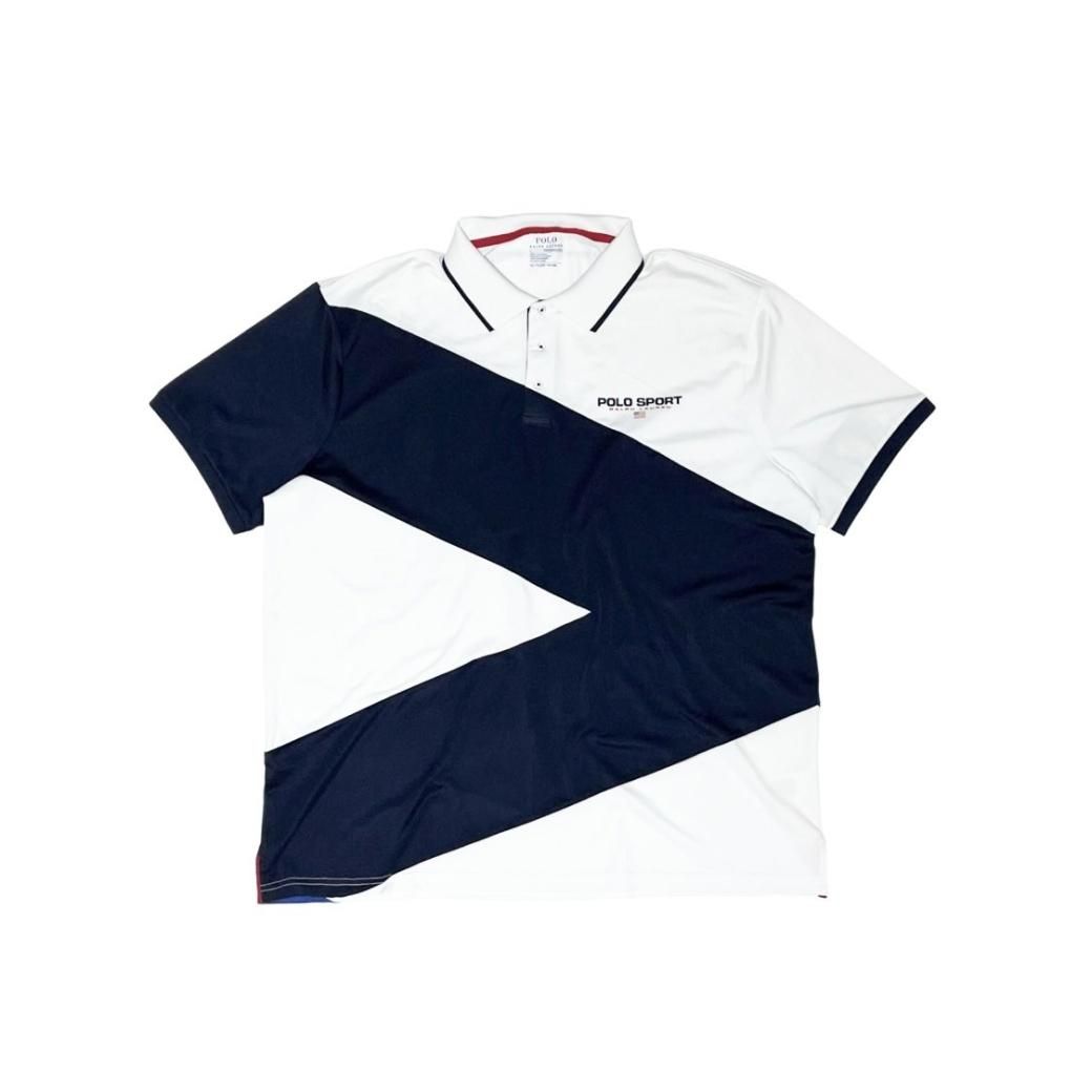 <div>Polo Ralph Lauren</div>POLO SPORT<br>S/S  POLO SHIRT<br>WHTxNVY