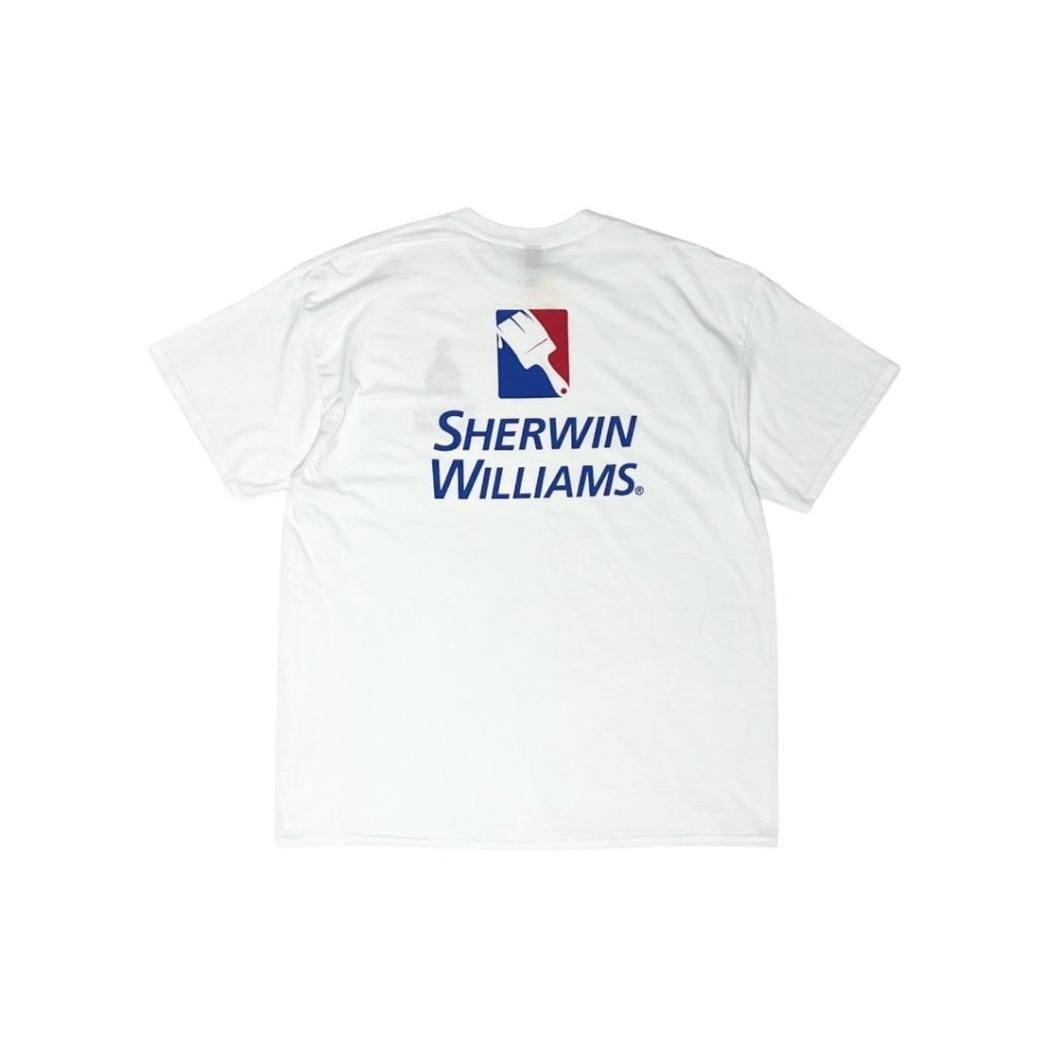 <div>SHERWIN WILLIAMS</div>S/S STAFF T-SHIRT<br>OFFICIAL<br>WHITE