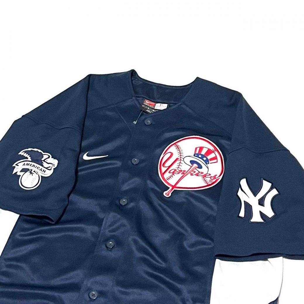 NIKE ナイキ ヤンキースベースボール シャツ 関＊送込 NIKE/ナイキ/海外企画/US企画/ベースボールシャツ/MLB/BBシャツ