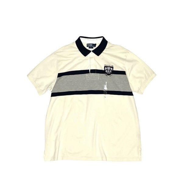 <div>Polo Ralph Lauren</div>DEADSTOCK<br>S/S  POLO SHIRT<br>CREEST PATCH<br>CRMGRYNVY