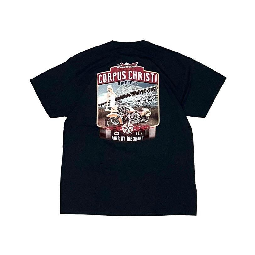 <div>Budweiser</div>OFFICIAL<br>DEADSTOCK<br> S/S PRINT T-SHIRT<br>CORPUS CHRISTI<br>BLACK

