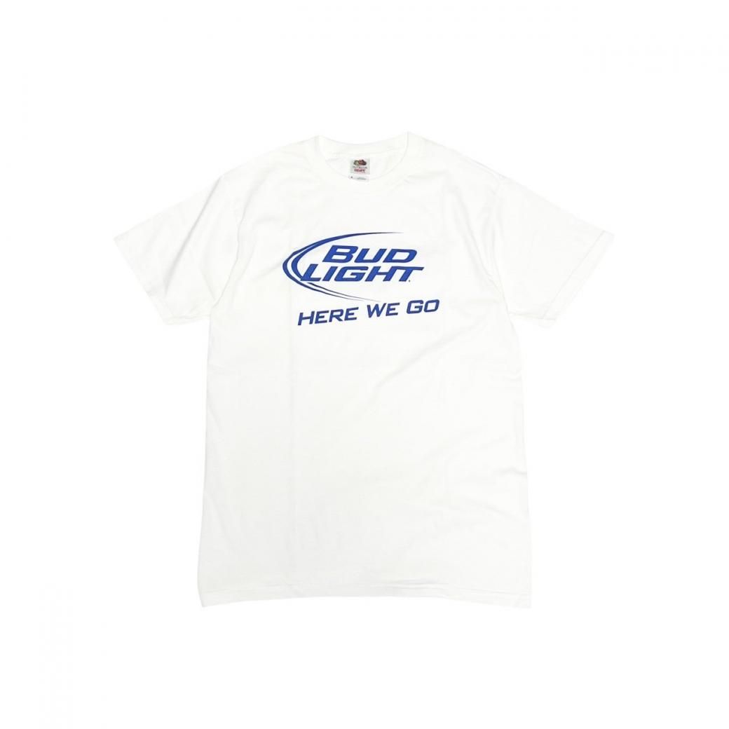 <div>Budweiser</div>BUD LIGHT<br>OFFICIAL<br>DEADSTOCK<br> S/S PRINT T-SHIRT<br>WHITE

