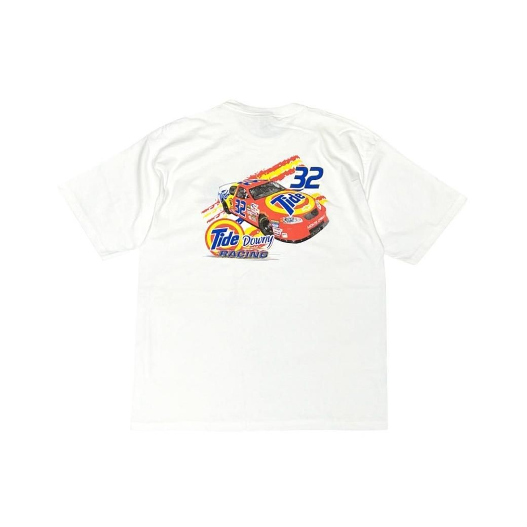 <div>TIDE</div>xNASCAR<br>DEADSTOCK<br>OFFICIAL<br> S/S PRINT T-SHIRT<br>WHT
