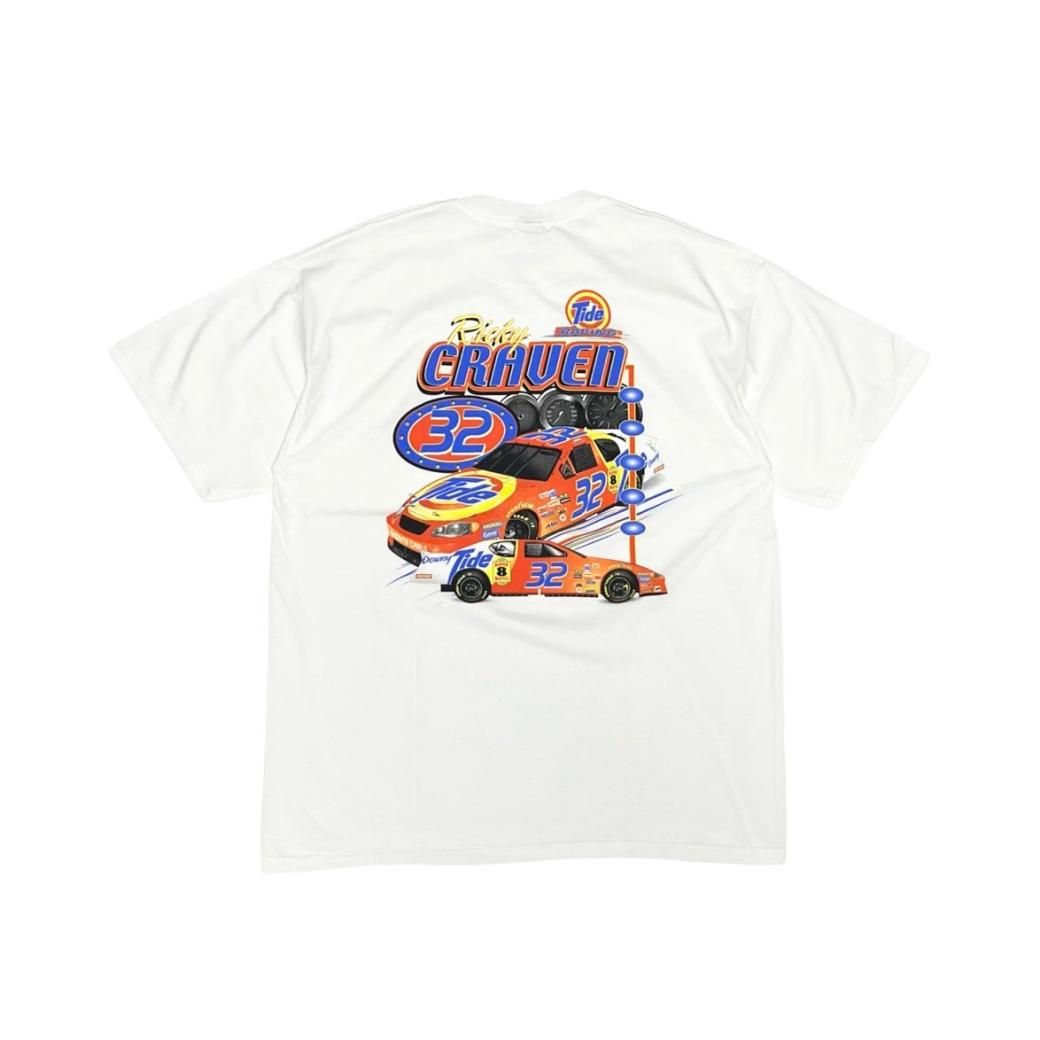<div>TIDE</div>xNASCAR<br>DEADSTOCK<br>OFFICIAL<br> S/S PRINT T-SHIRT<br>WHT
