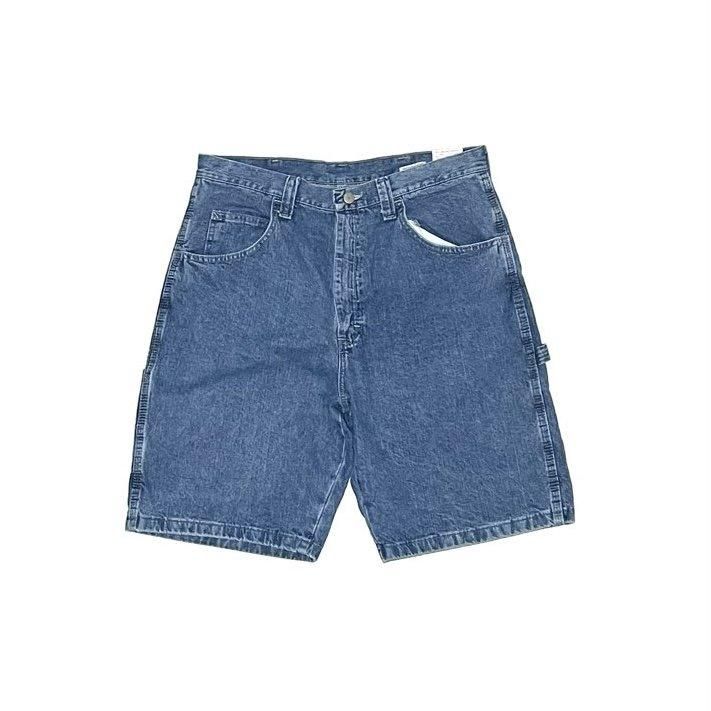<div>WRANGLER</div>DENIM CARPENTER SHORTS<br>LOOSE FIT<br>MID WASH