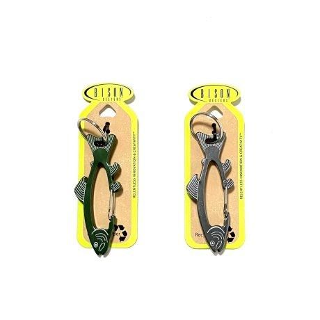 <div>BISON DESIGNS</div>CARABINER<br>TROUT<br>SILVER,GREEN