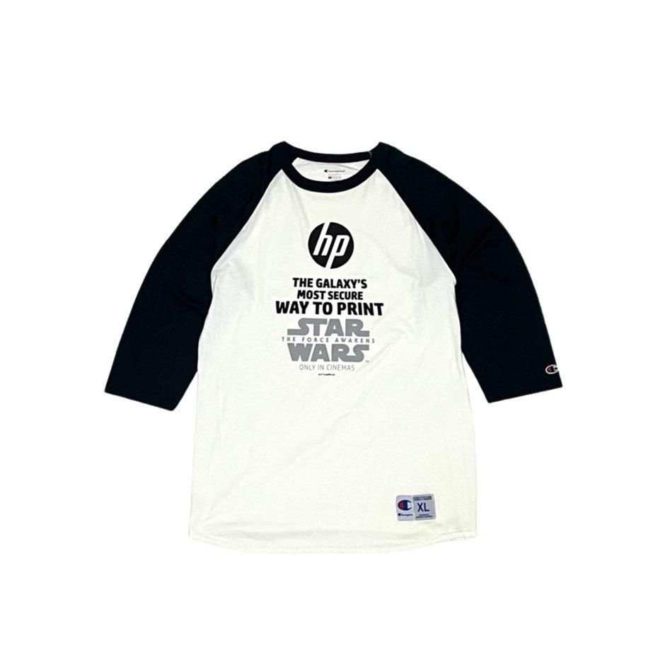 <div>Champion</div>RAGLAN T-SHIRT<br>hp<br>STAR WARS<br>THE FORCW AWAKENS<br>WHTxBLK 