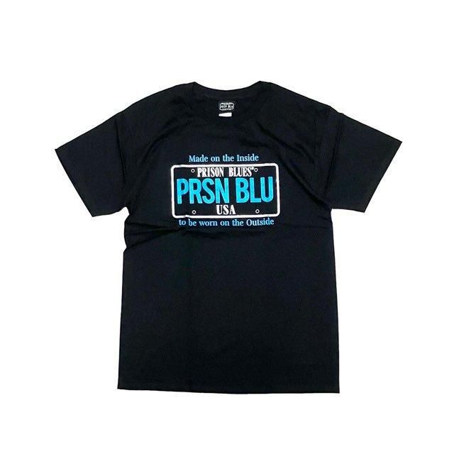 <div>PRISON BLUES</div>S/S PRINT T-SHIRT<br>PLATE<br>BLACKL.BLUE