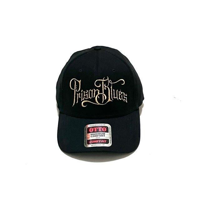 <div>PRISON BLUES</div>COTTON CAP<br>SCRIPT<br>BLACK
