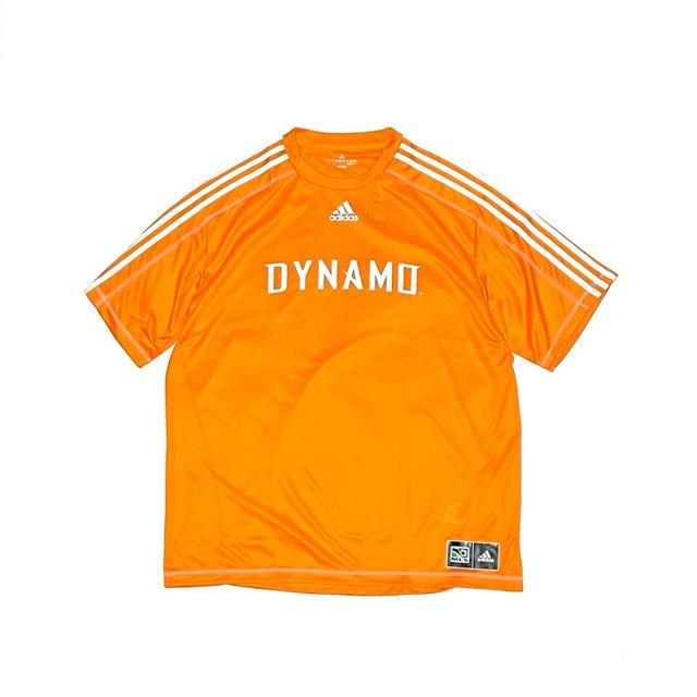 <div>ADIDAS</div>HOUSTON DYNAMO<br>SOCCER JERSEY<br> T-SHIRT<br>ORANGE