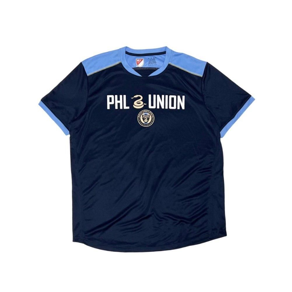 <div>MLS</div>PHILADELPHIA UNION<br>SOCCER JERSEY<br> T-SHIRT<br>L.BLUxNVY