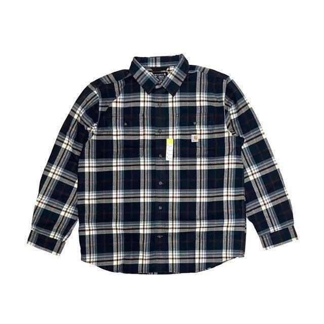 <div>CARHARTT</div>FLANNEL<br>L/S CHECK SHIRT<br>Loose Fit<br>NVY