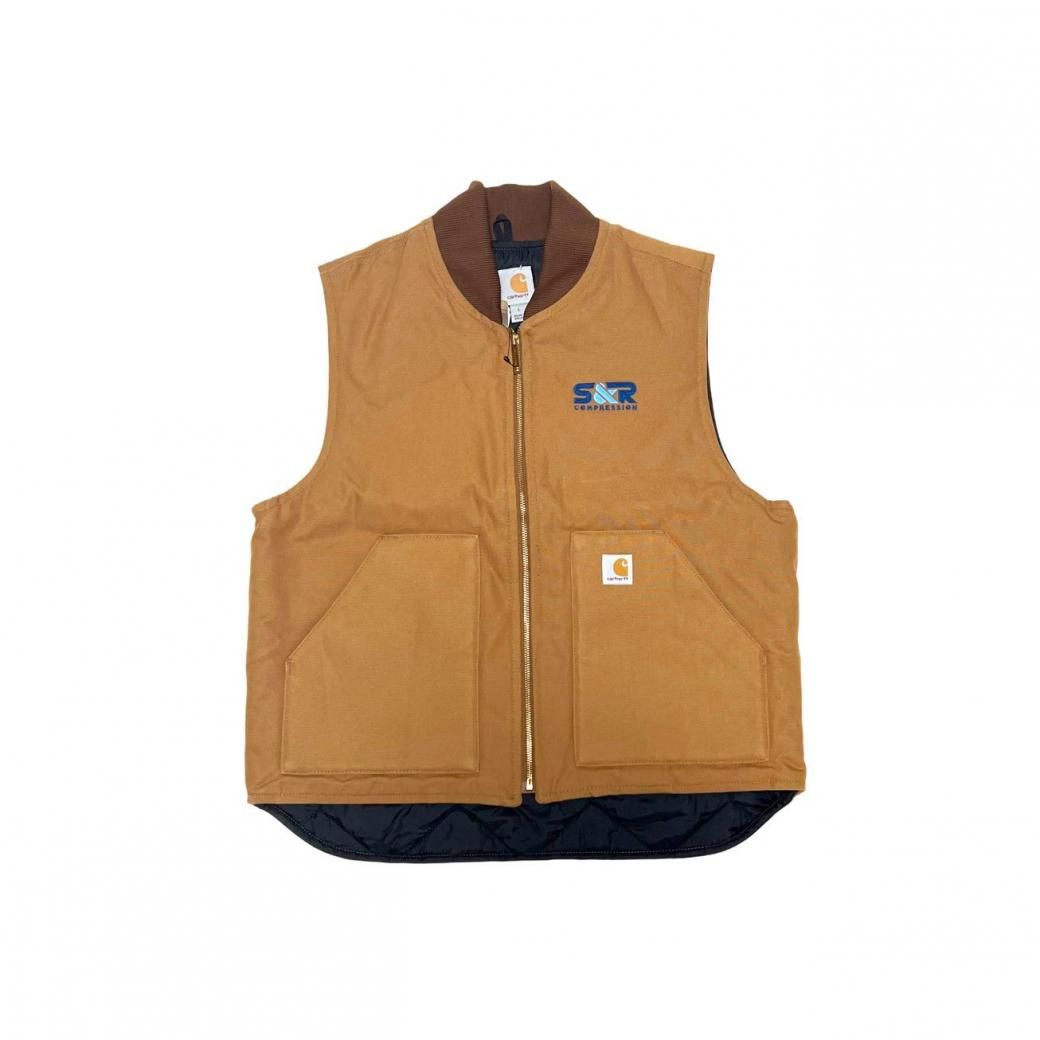 <div>CARHARTT</div>DUCK ACTIVE VEST<br>BROWN<br>COMPANY LOGO