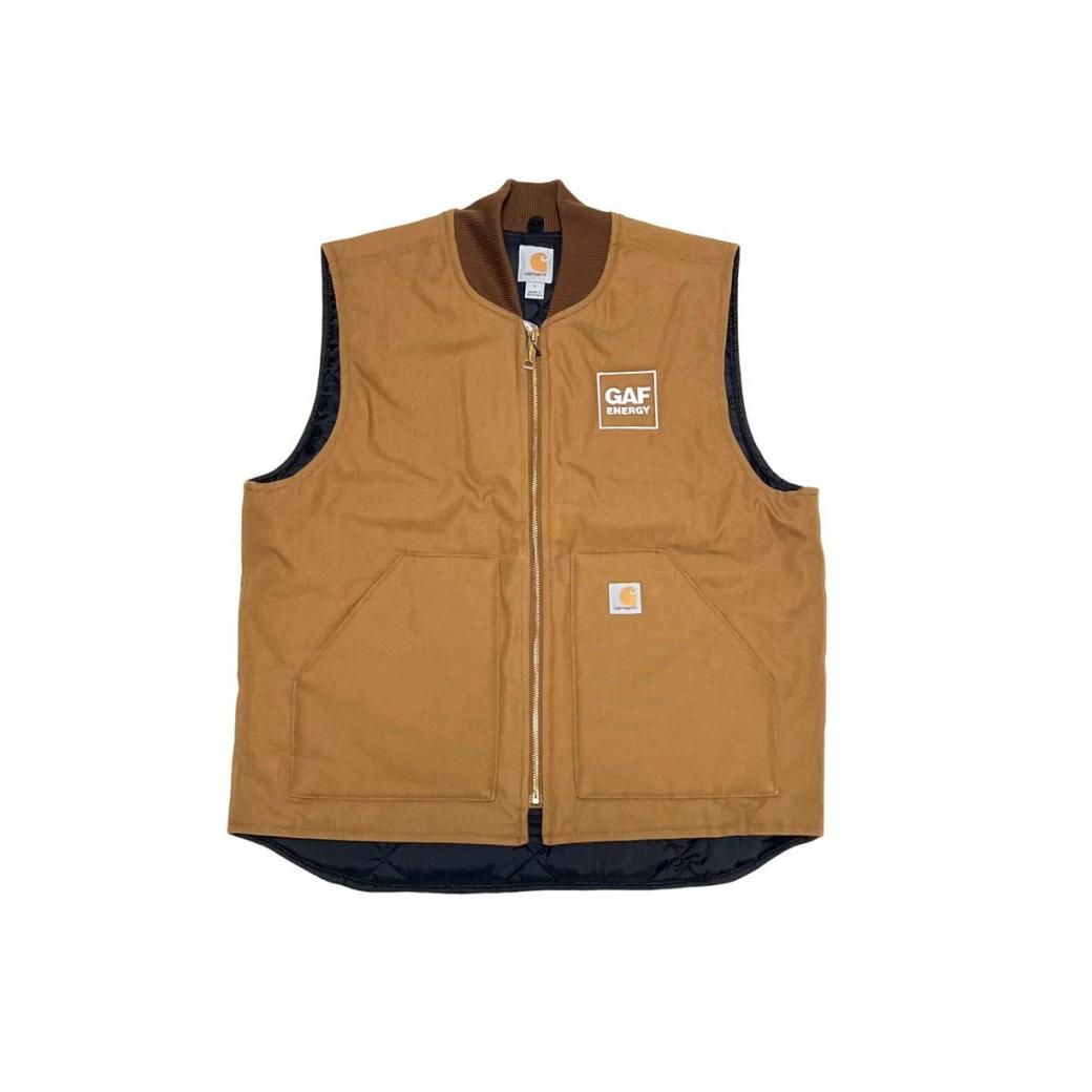 <div>CARHARTT</div>DUCK ACTIVE VEST<br>BROWN<br>COMPANY LOGO