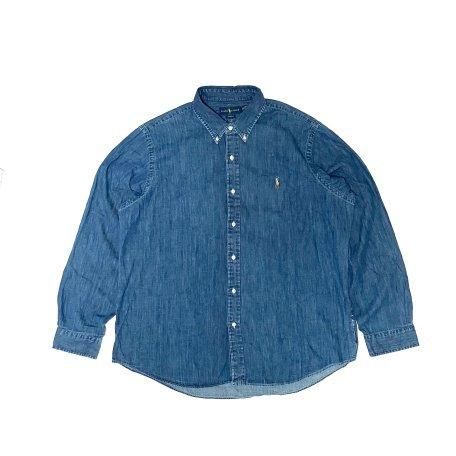 <div>Polo Ralph Lauren </div>L/S  DENIM SHIRT<br>XXLMULTI-PONY<br>INDIGO