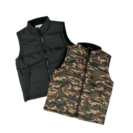 <div>PROCLUB</div>NYLON PUFF VEST<br>BLACK,CAMO