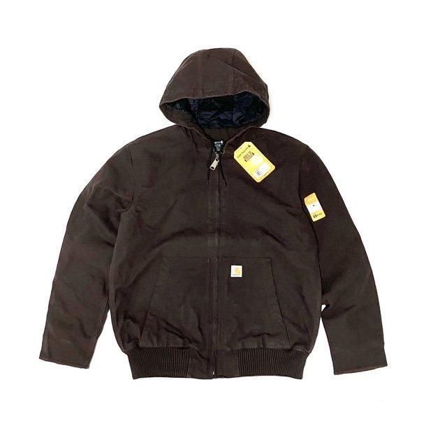 <div>CARHARTT</div>DUCK WORK JACKET<br>ACTIVE JACKET<br>SANDSTONED.BRN